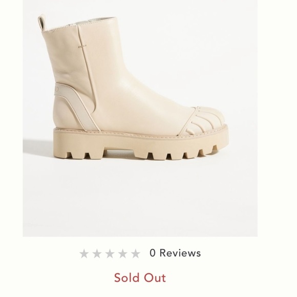 Anthropologie NWT Franco Sarto Leather Brandie Lug Sole Boots Size 7,5. - Picture 7 of 11